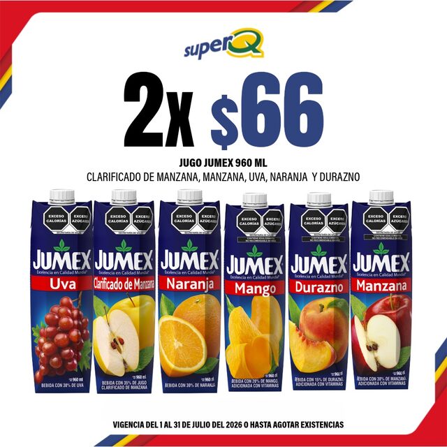 Promoción Súper Q · Jugo Jumex 900 ml