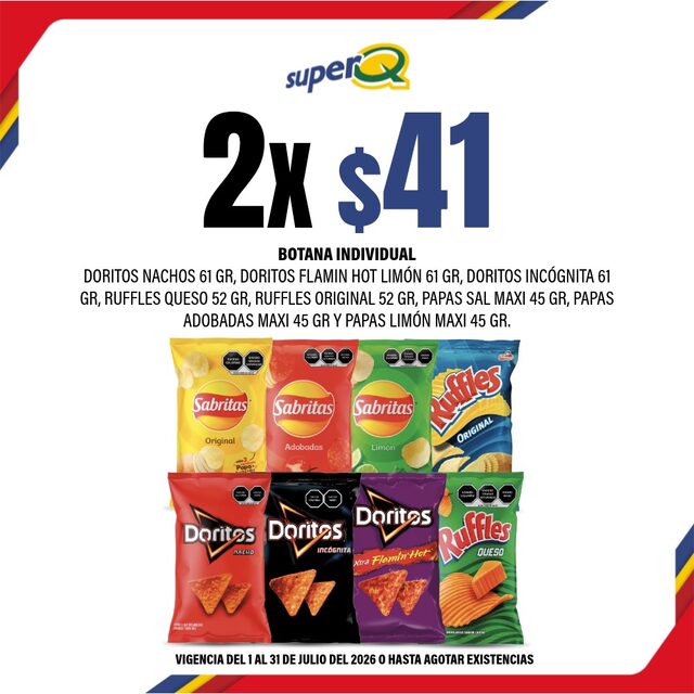 Promoción Súper Q · Sabritas individual